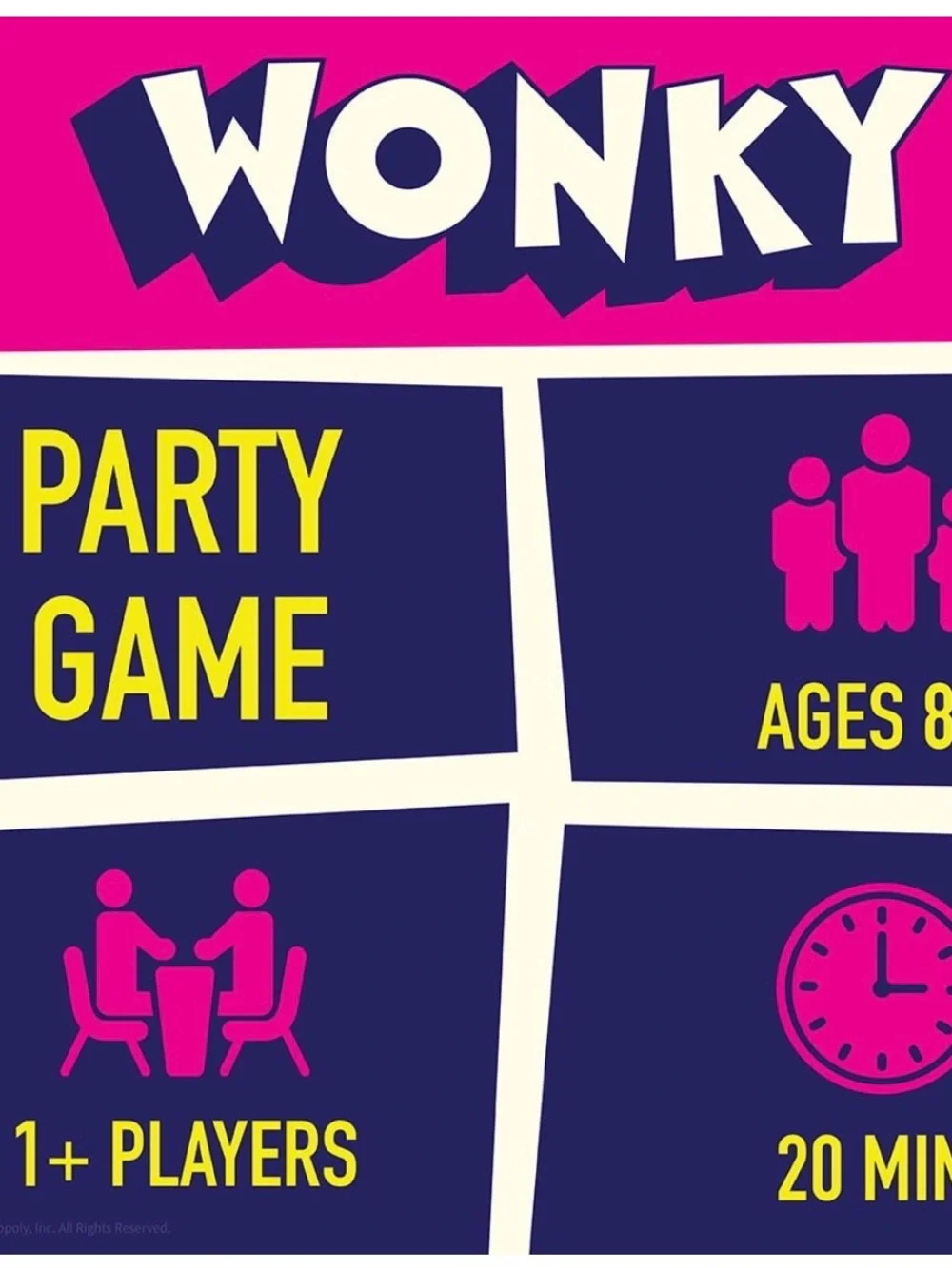 The OP Games Wonky Party Game w/ Cubes, Ages 8-11, 1+ Players,